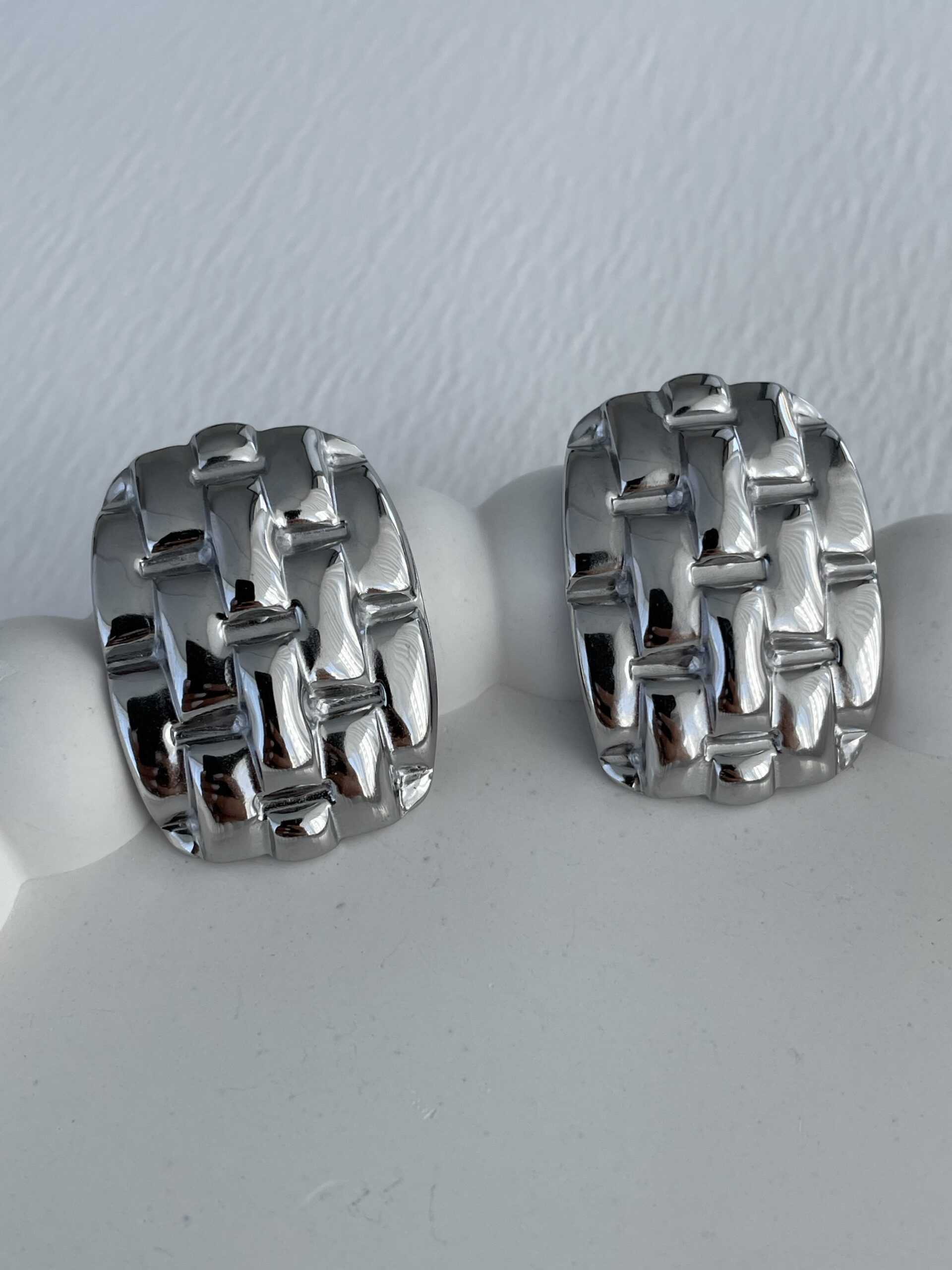 img_9942 Çelik Örgü Tasarım Gümüş Küpe