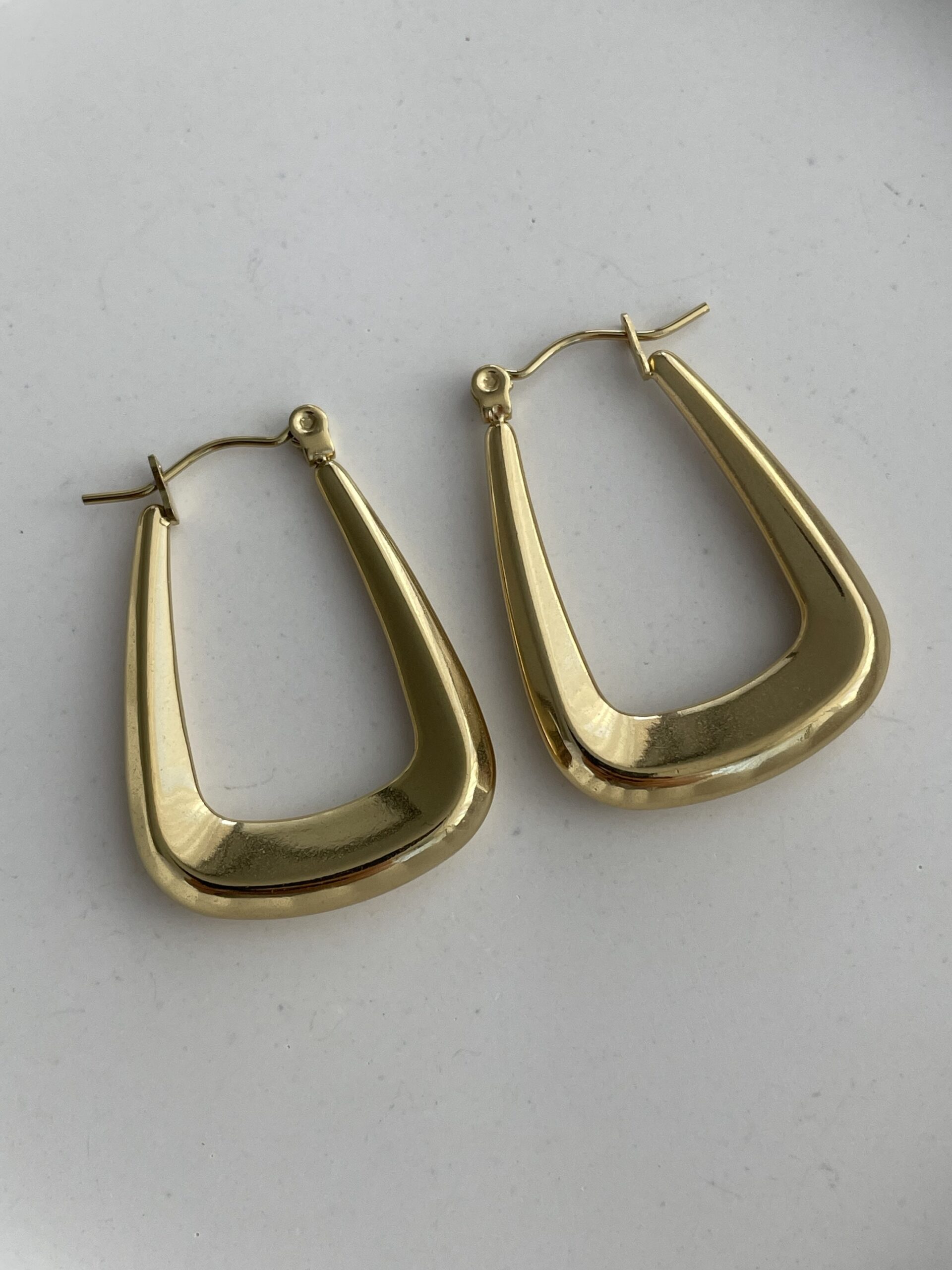 img_9966 Çelik Geometrik Desen Gold Küpe