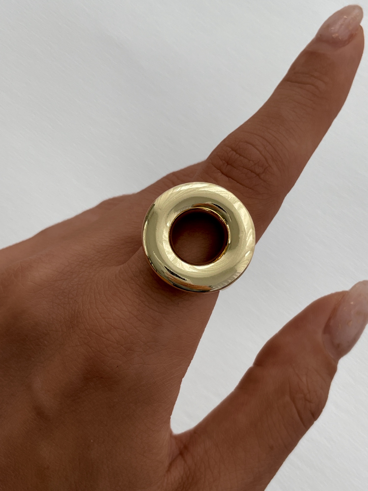 img_1965 Özel Seri Halka Tasarım Gold Ayarlanabilir Yüzük