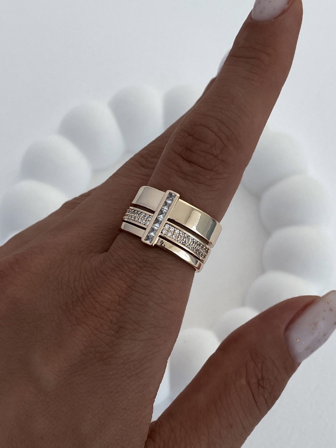 img_2007 Özel Seri Zirkon Taşlı Tasarım Gold Ayarlanabilir Yüzük