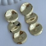 Özel Seri Üçlü Daire Tasarım Gold Küpe 7cm