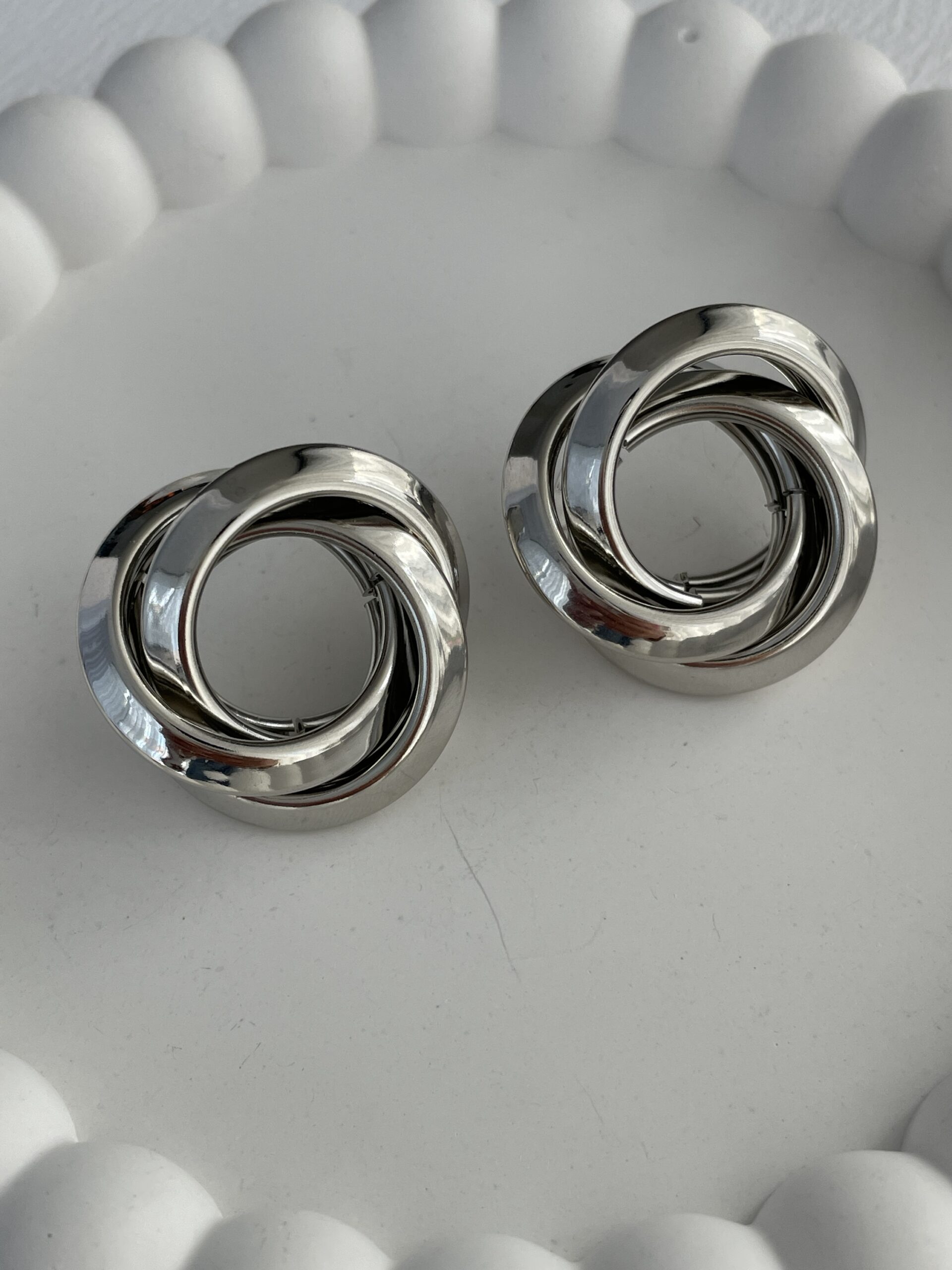 img_4754 Özel Seri İç İçe Üçlü Gümüş Halka Küpe