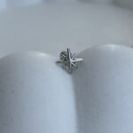 Özel Seri Yıldız Tasarım Gümüş Tragus