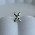 Özel Seri X Tasarım Gümüş Tragus