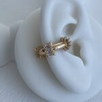 Özel Seri Baget Taşlı Gold Marka Earcuff
