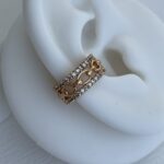 Özel Seri Zirkon Taşlı Gold Earcuff