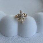 Özel Seri Zirkon Taşlı Yıldız Tasarım Gold Earcuff
