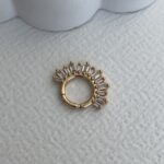 Özel Seri Baget Taşlı Gold Halka Tragus