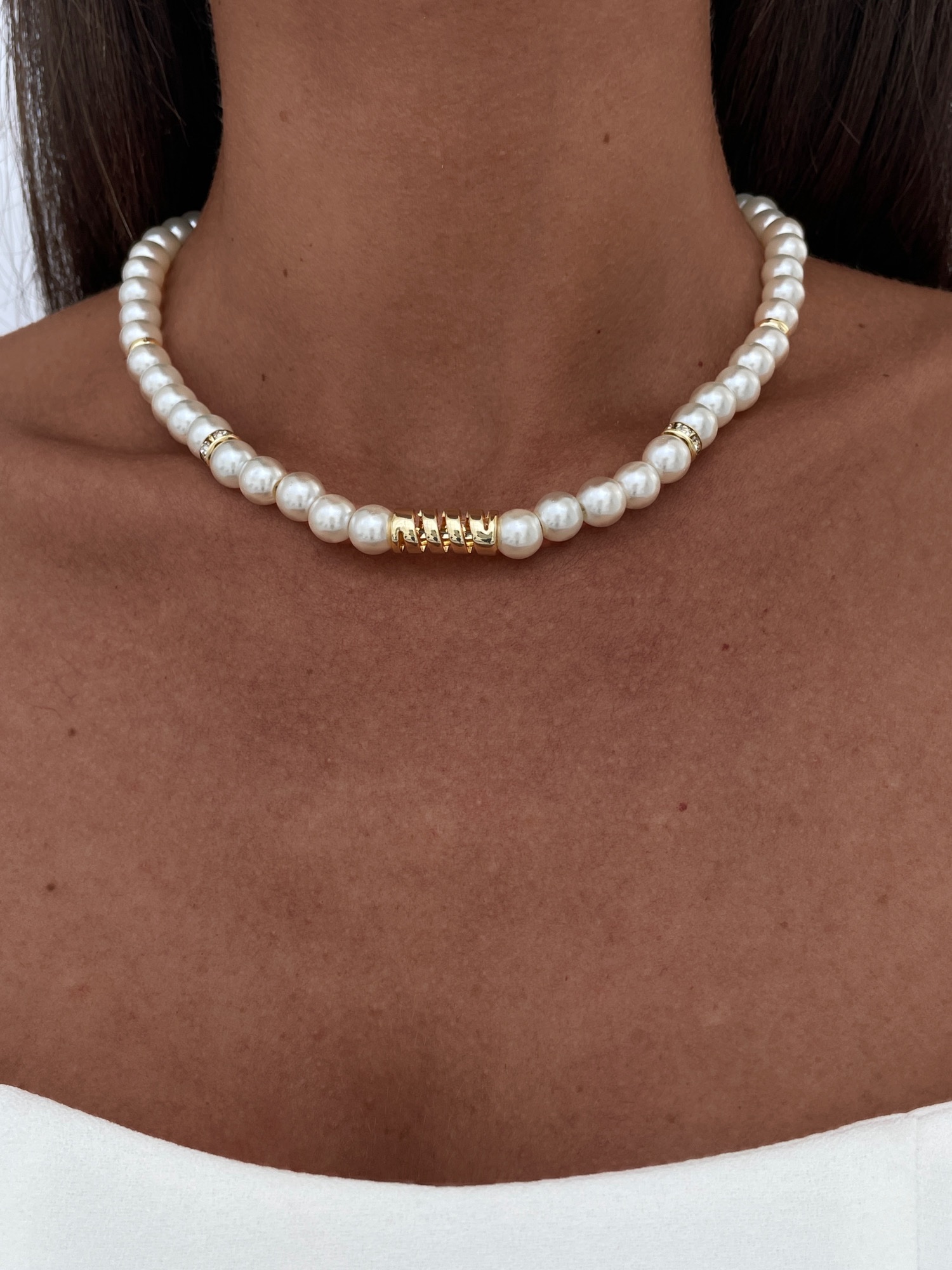 img_5578 Özel Seri Spiral Detaylı Zirkon Taşlı Gold İnci Kolye