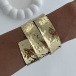 Özel Seri Marka Model Soyut Tasarım Gold Bileklik
