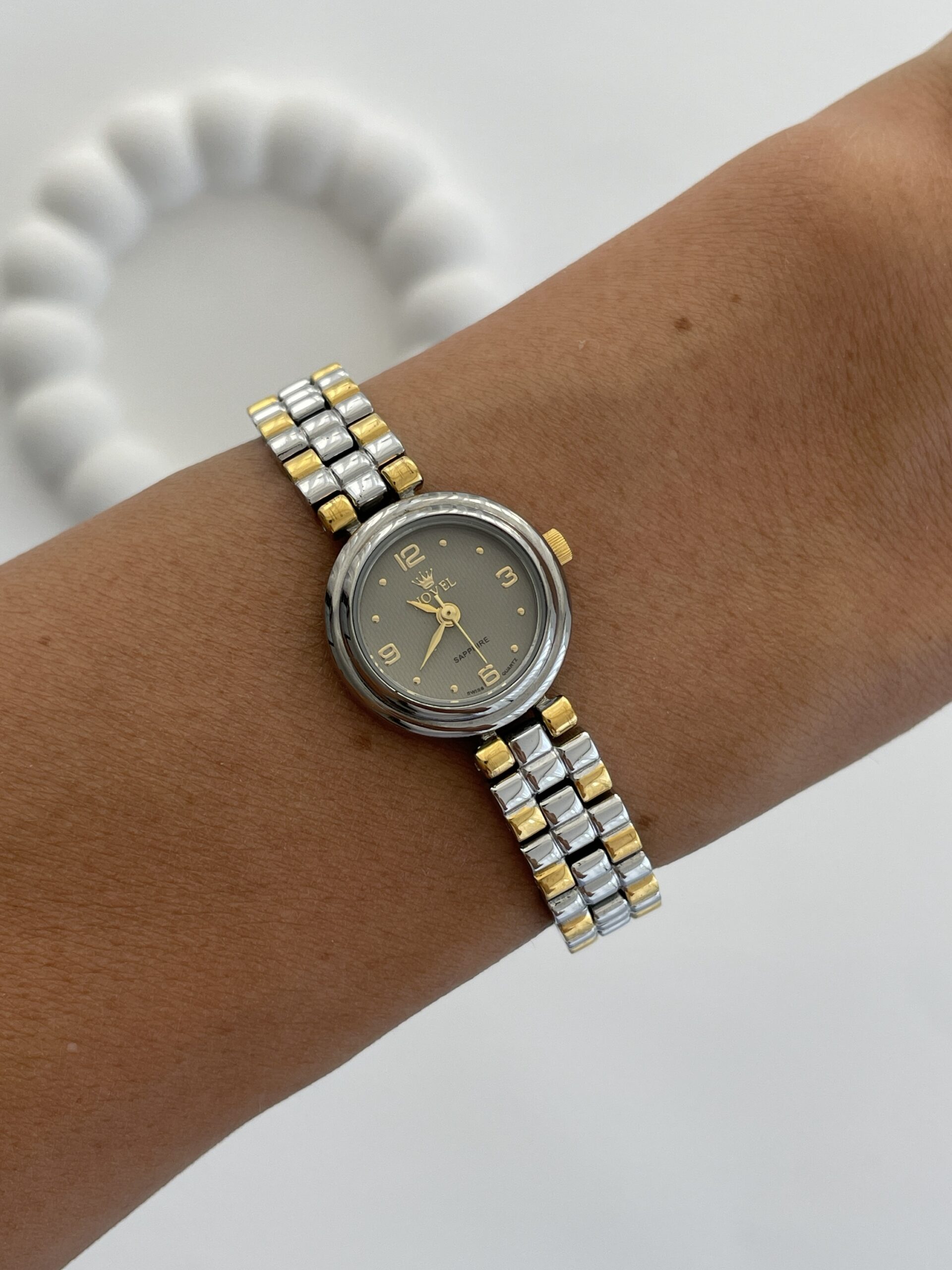 img_0285 Çelik Gri Kadran Vintage Gold & Gümüş Saat