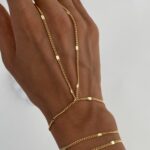 Özel Seri Gold Kare Pul Tasarım Zincir Şahmeran