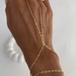 Özel Seri Gold Oval Tasarım Aralıklı Zincir Şahmeran