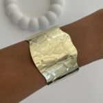 Özel Seri Asimetrik Desen Gold Bileklik
