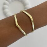 Özel Seri Geometrik Desen Ayarlanabilir Gold Bileklik