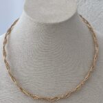 Özel Seri Gold Mini Top Detaylı Üçlü Sarmal Tel Kolye