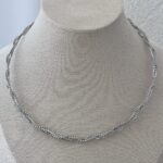 Özel Seri Gümüş Mini Top Detaylı Üçlü Sarmal Tel Kolye