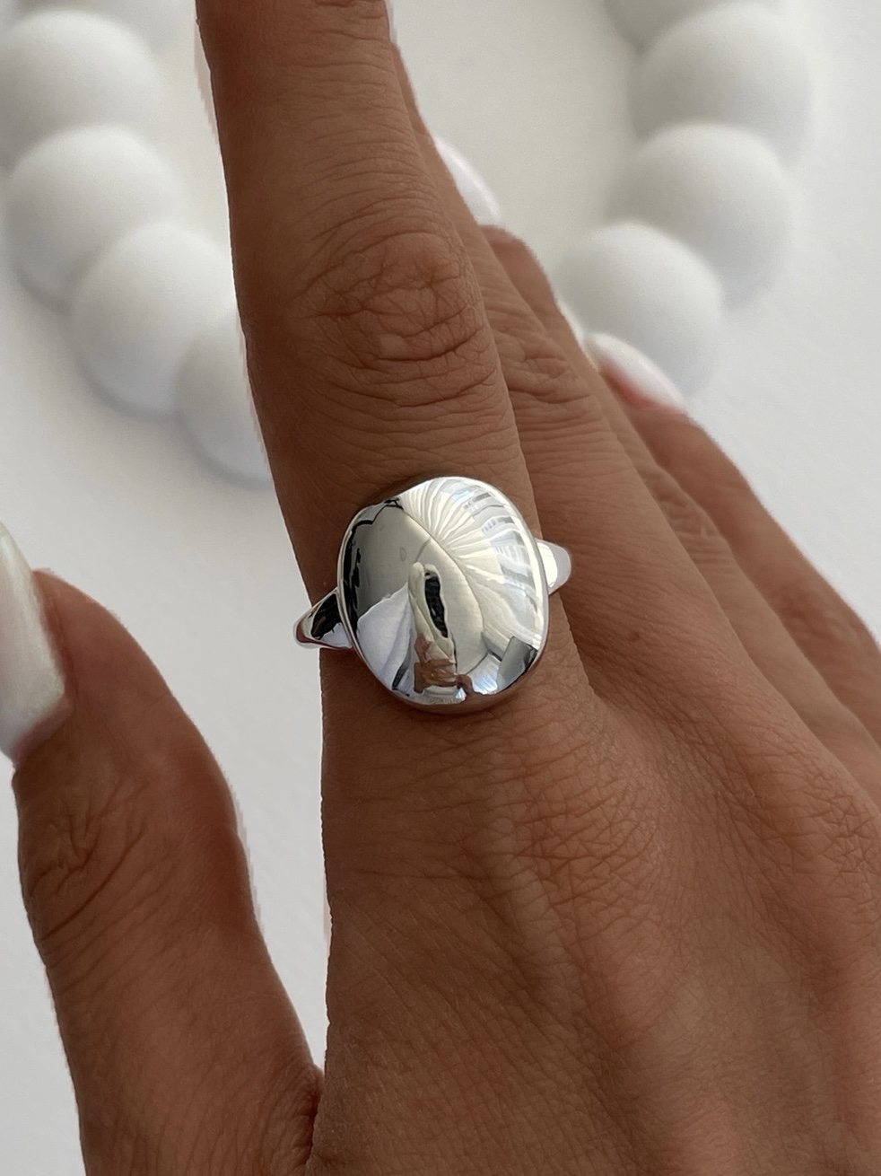 img_0997 Özel Seri Ayarlanabilir Oval Tasarım Gümüş Şövalye Yüzük