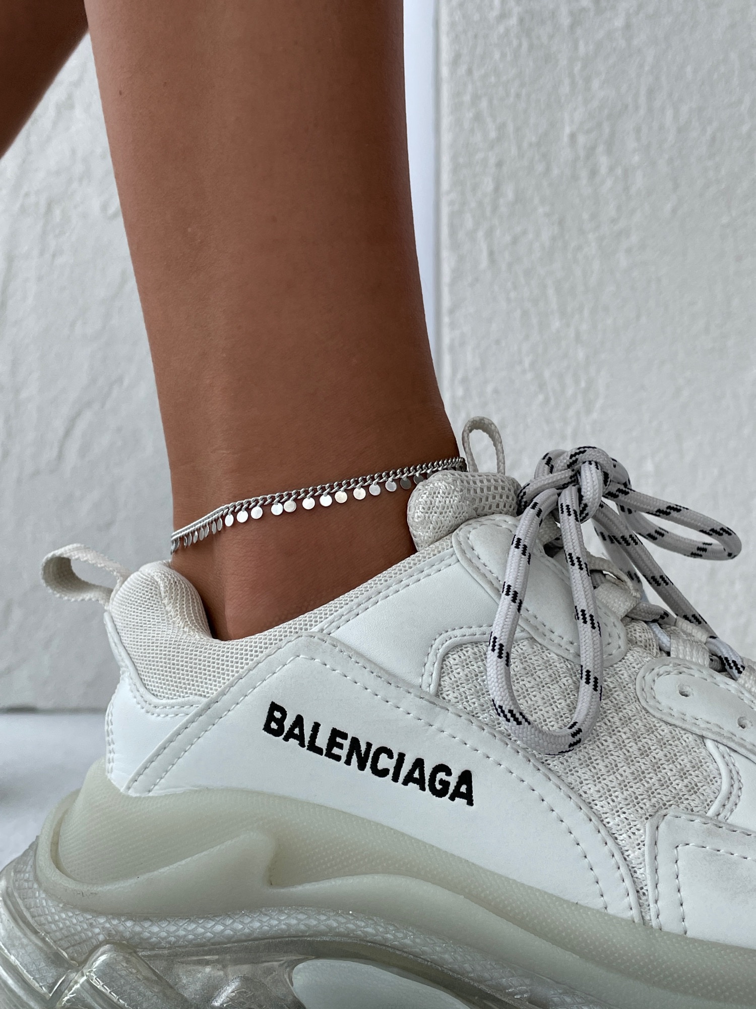 img_1273 Çelik Gümüş Yuvarlak Pul Tasarım Halhal