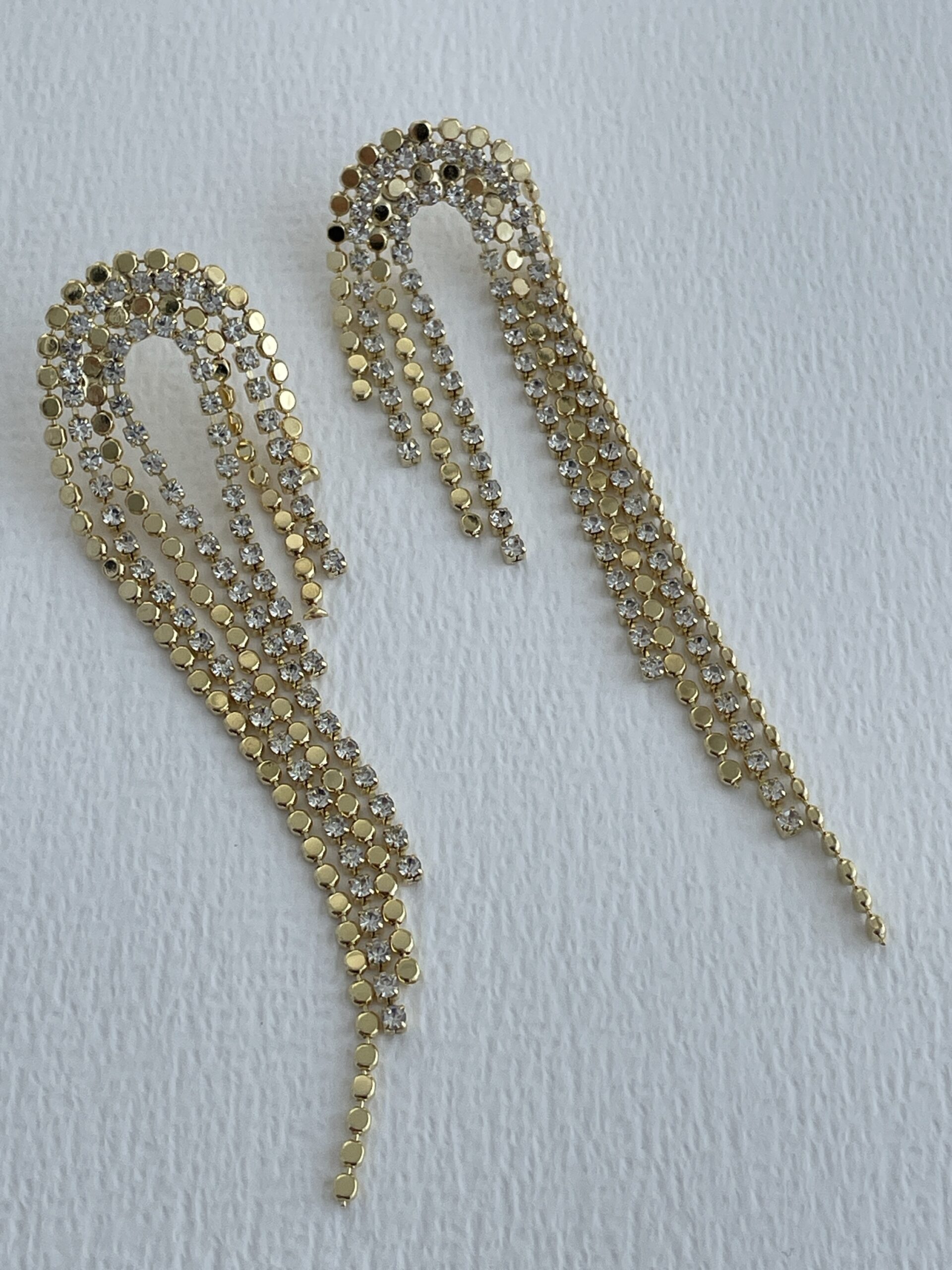 img_8357 Özel Seri Zirkon Taşlı Gold Ezme Zincir Küpe