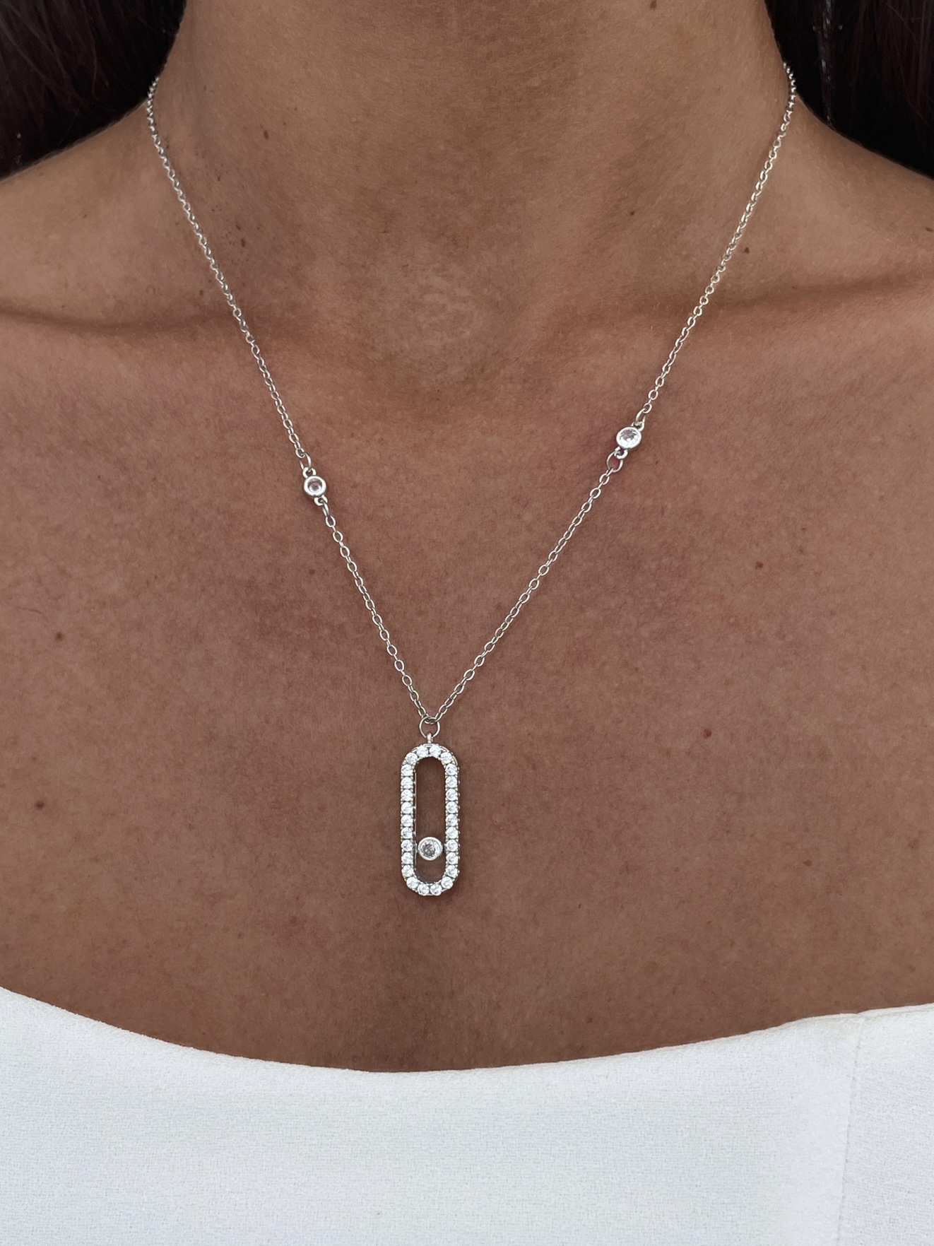 img_1460 Özel Seri Zirkon Taşlı Gümüş Marka Kolye