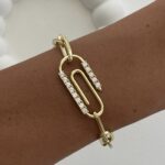 Özel Seri Zirkon Taşlı Gold Marka Bileklik