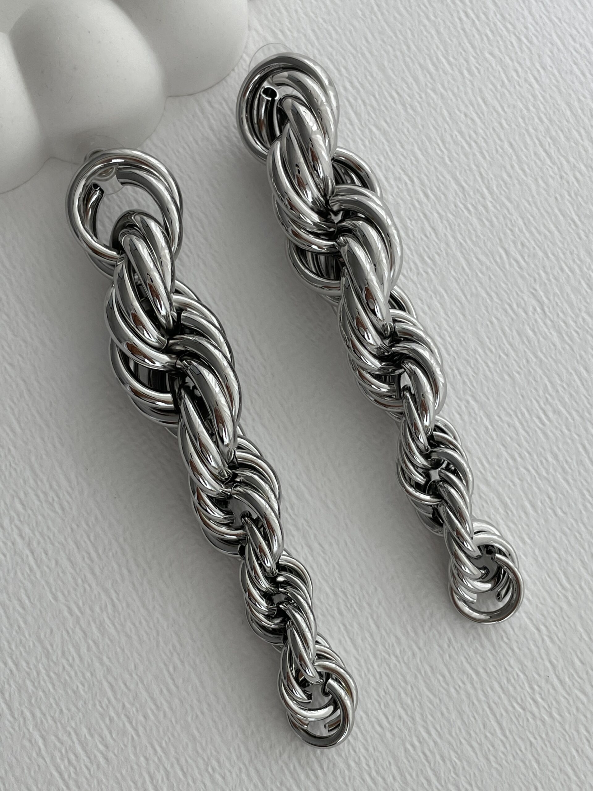 img_2777 Özel Seri Kalın Burgu Tasarım Maksi Boy Gümüş Küpe