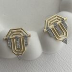 Özel Seri Zirkon Taşlı Marka Model Gold & Gümüş Serenay Küpe