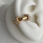 Özel Seri Baget Taşlı Gold Marka Earcuff