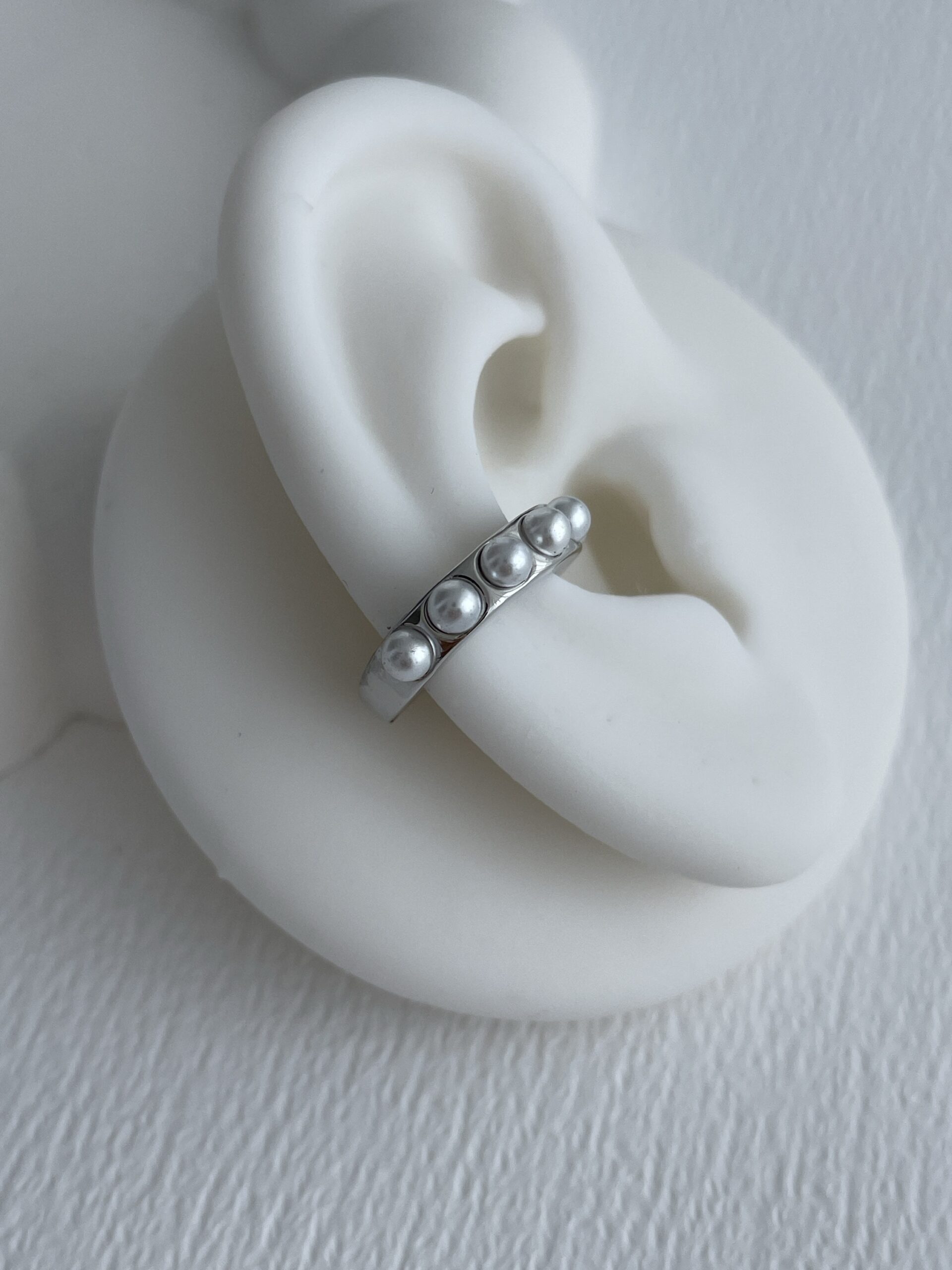 img_3132 Özel Seri İnci Detaylı Gümüş Halka Earcuff