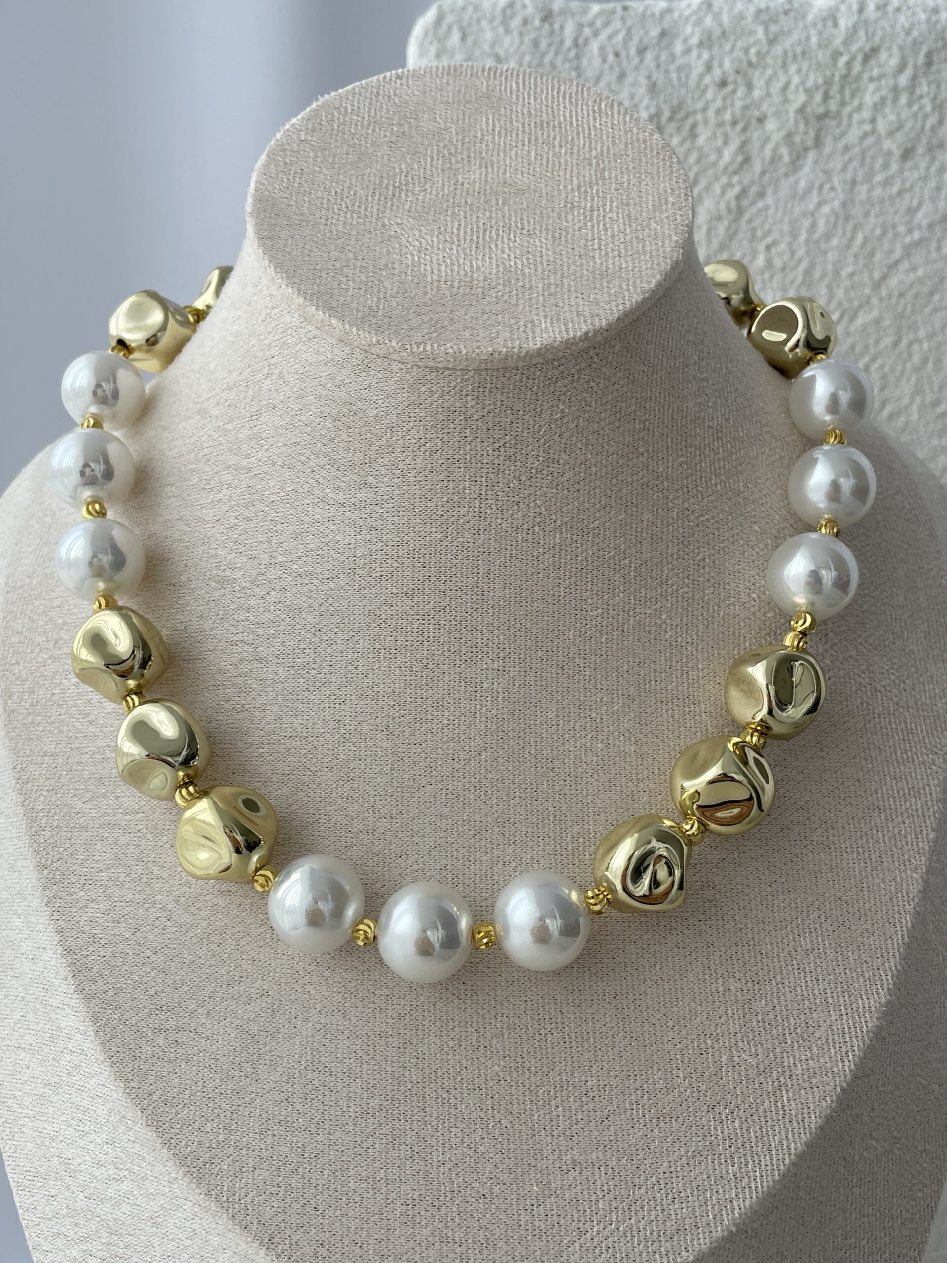 img_3192 Özel Seri Gold Ezme Boncuk İnci Kolye