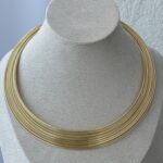 Özel Seri Marka Model Tel Tasarım Gold Kolye