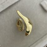 Özel Seri Asimetrik Kıvrım Ayarlanabilir Gold Yüzük