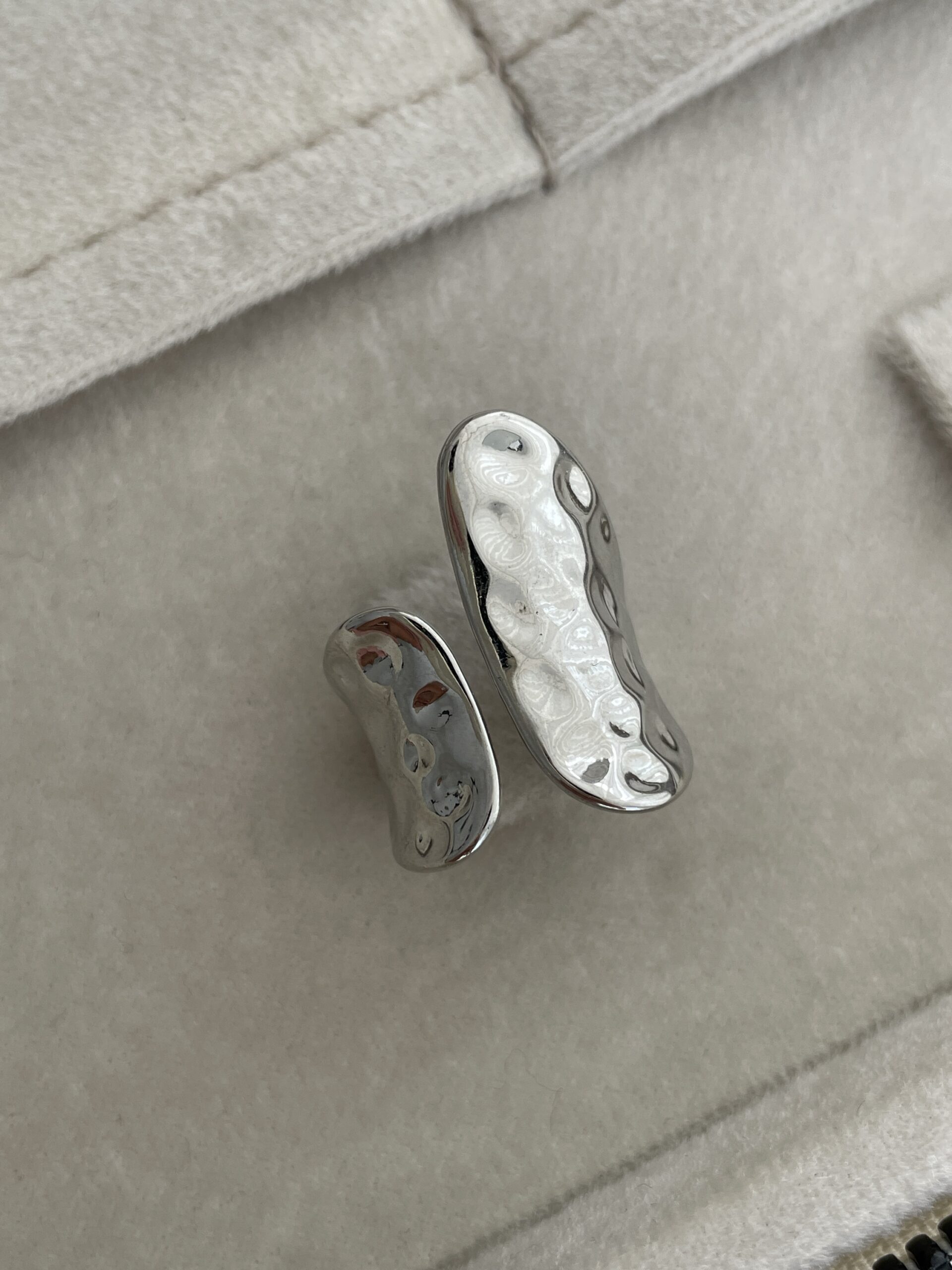 img_4025 Özel Seri Desenli Asimetrik Kıvrım Ayarlanabilir Gümüş Yüzük