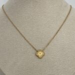 Çelik Yonca Tasarım Gold Tekli Kolye