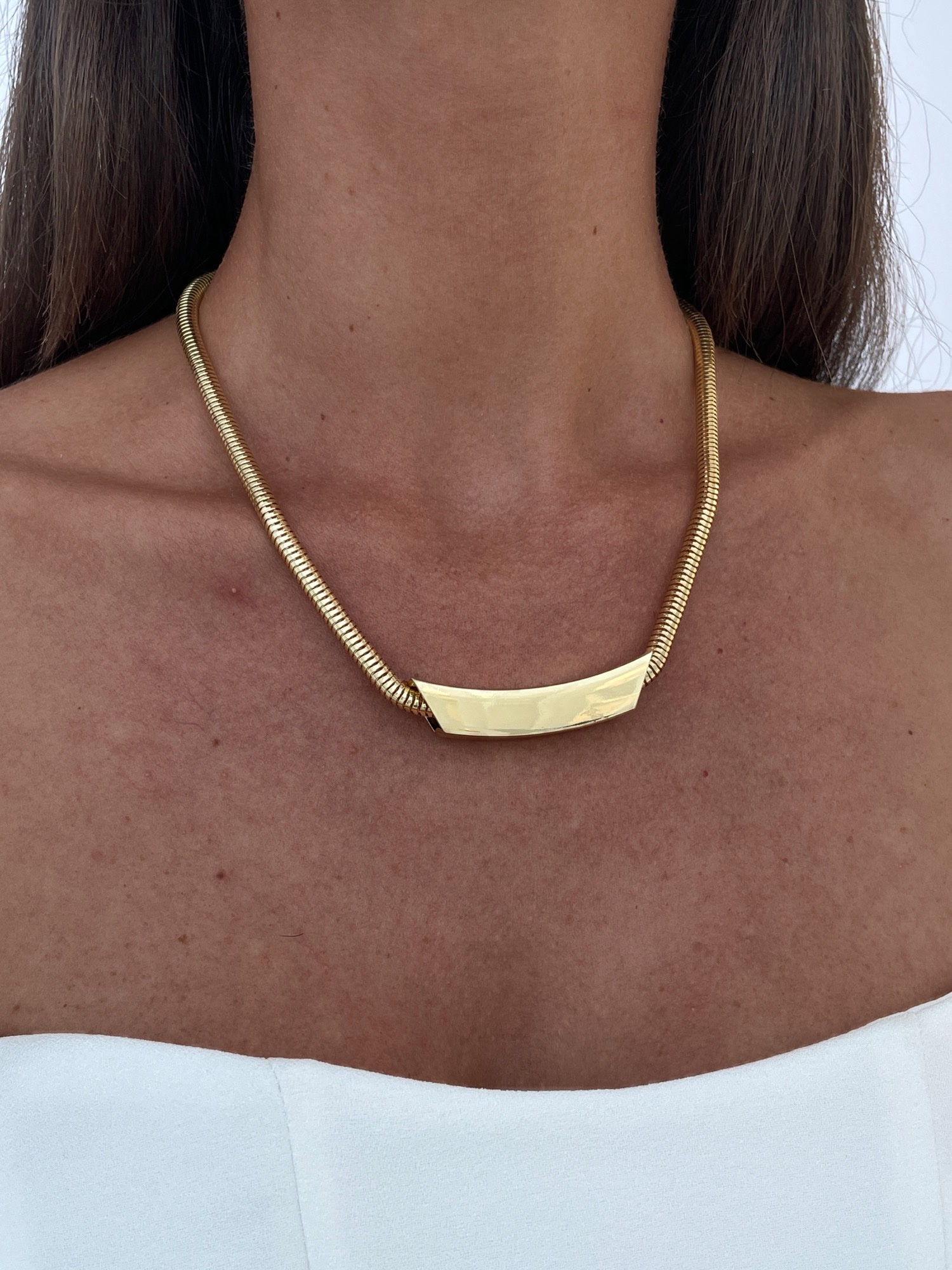 img_0582 Özel Seri Köşeli Geometrik Tasarım Gold Kolye