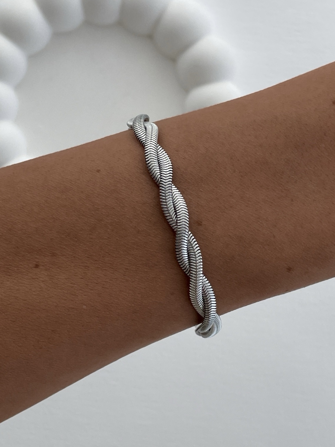 img_5496-1 Çelik Örgü Tasarım Gümüş İtalyan Zincir Bileklik