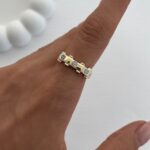 Özel Seri Zirkon Taşlı Marka Model Ayarlanabilir Serenay Gold Yüzük