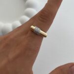 Özel Seri Zirkon Taşlı Marka Model Ayarlanabilir Serenay Gold Yüzük