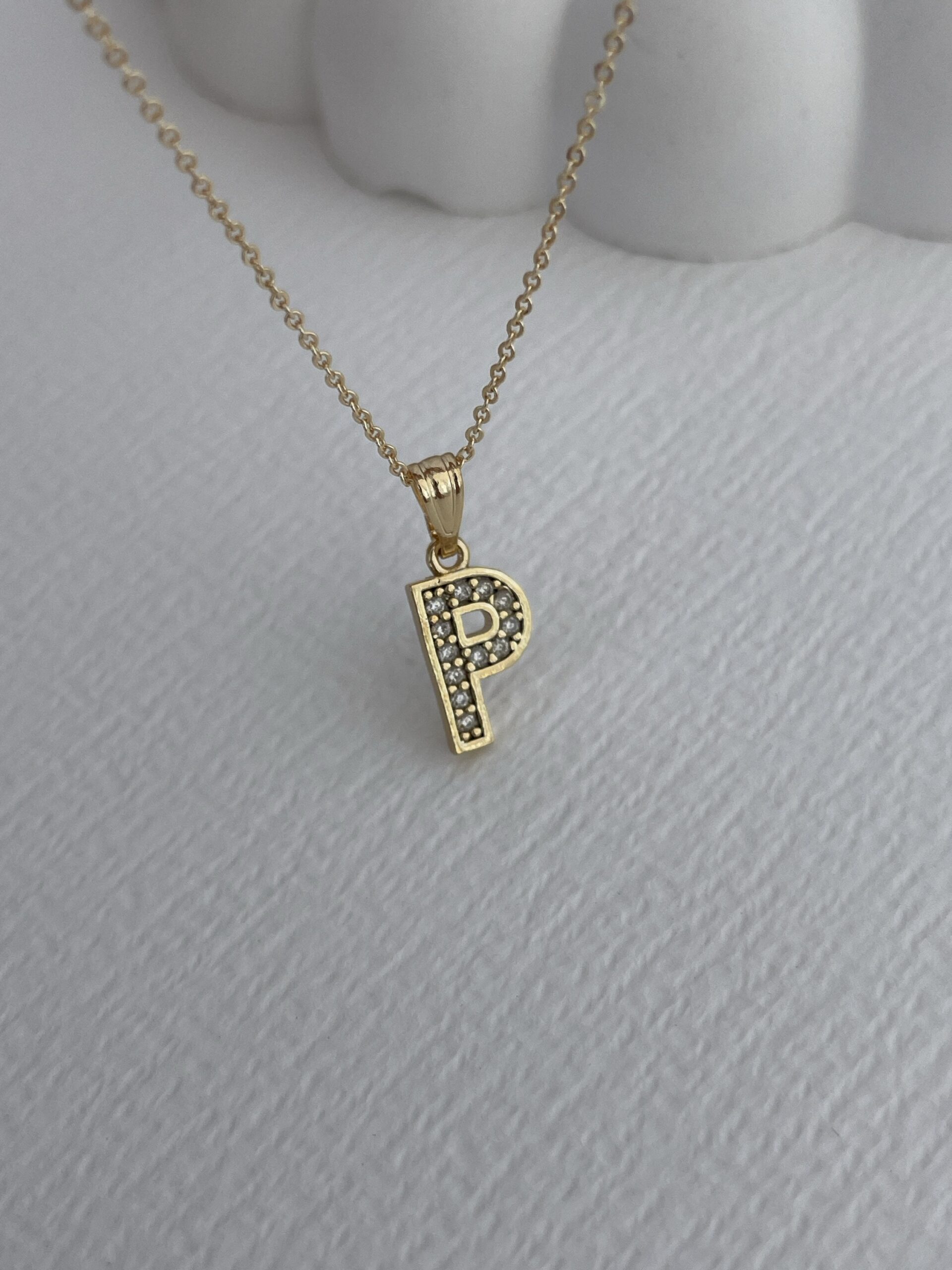 img_5803 Özel Seri Zirkon Taşlı P Harf Minimal Gold Kolye