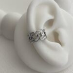 Özel Seri Zirkon Taşlı Gurmet Tasarım Gümüş Earcuff