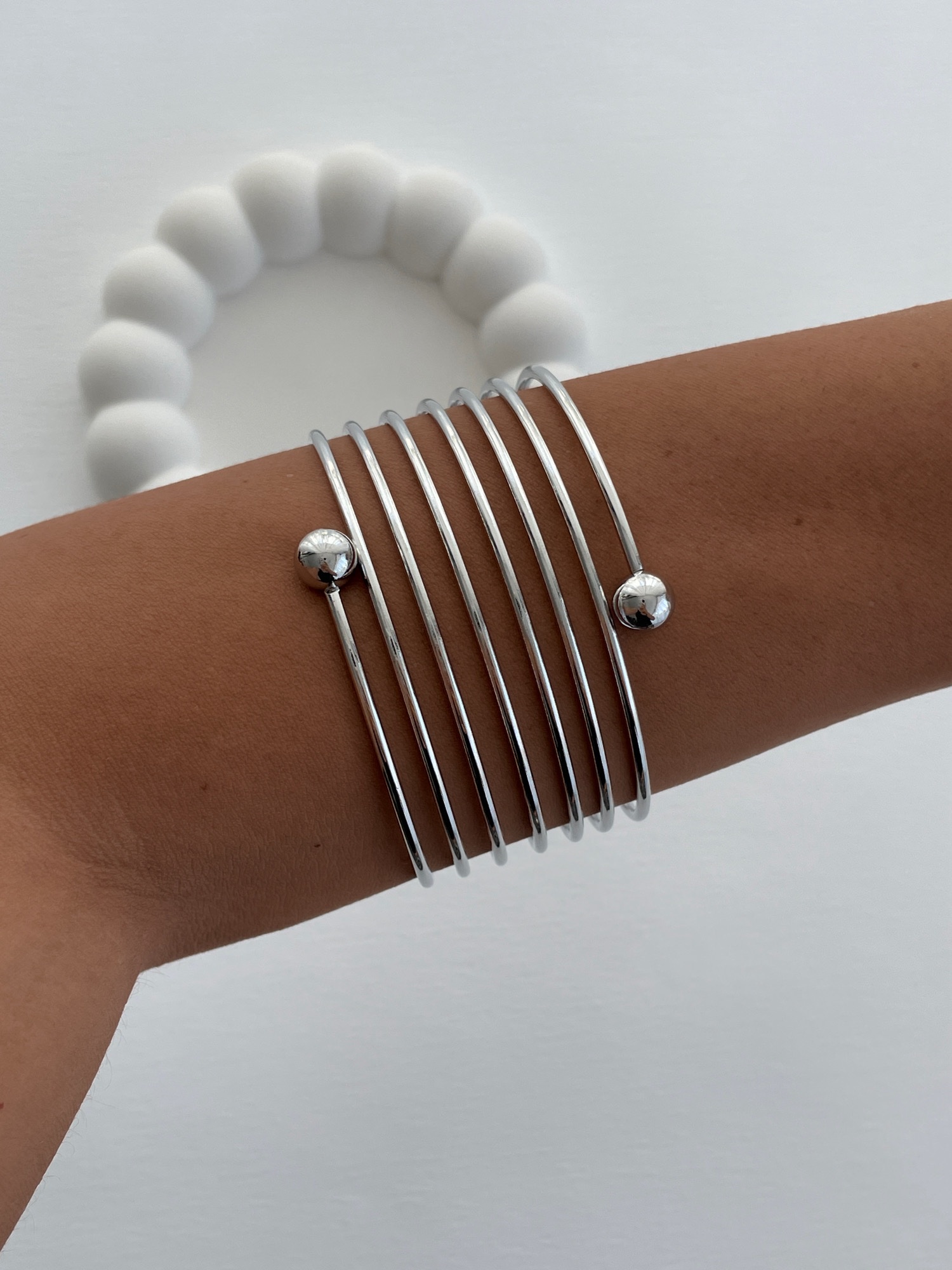 img_9849 Özel Seri Sarmal Tasarım Gümüş Bileklik