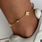 Çelik Zirkon Taşlı Marka Model Gold Halhal