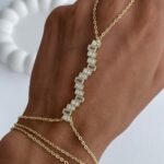 Özel Seri Zirkon Taşlı Geometrik Desen Gold Şahmeran