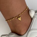 Çelik Kalp Tasarım Gold Halhal