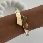 Özel Seri Geometrik Desen Gold Kelepçe Bileklik