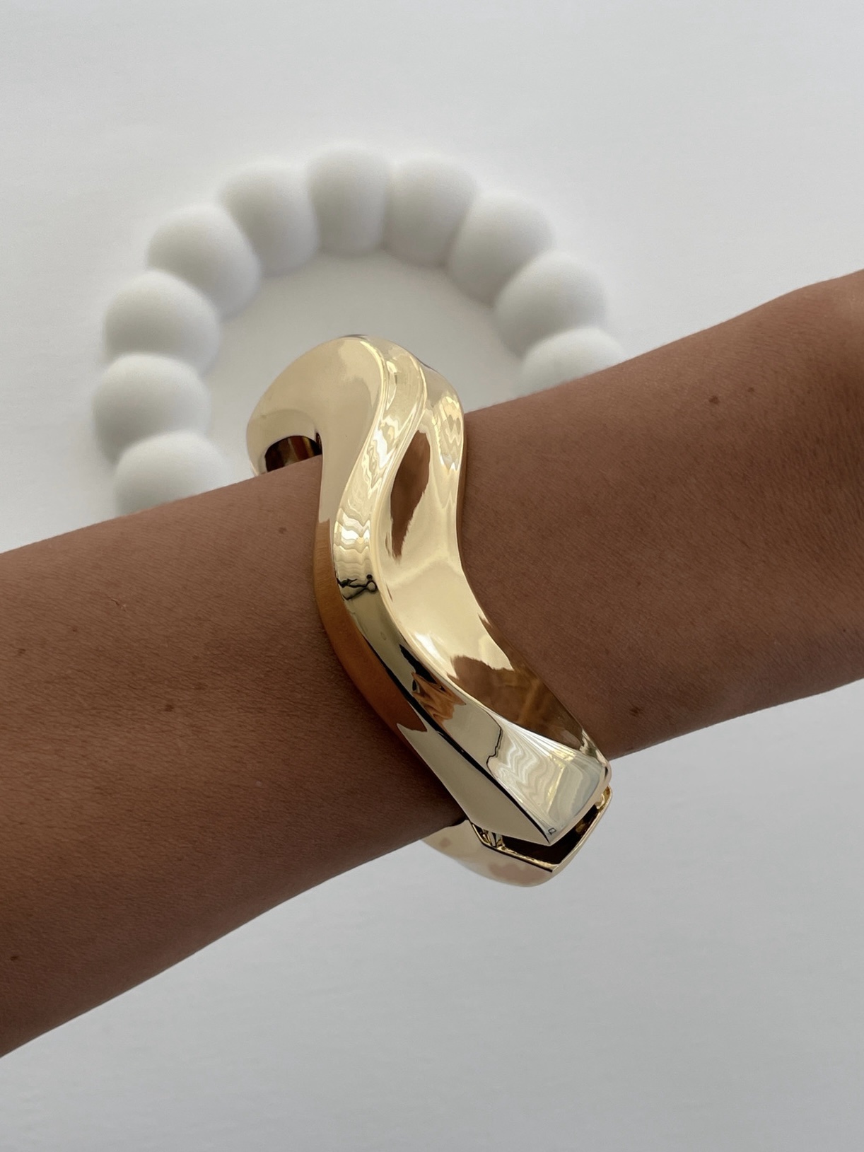 img_7897 Özel Seri Gold Geometrik Tasarım Kelepçe Bileklik