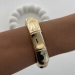 Özel Seri Geometrik Desen Gold Kelepçe Bileklik