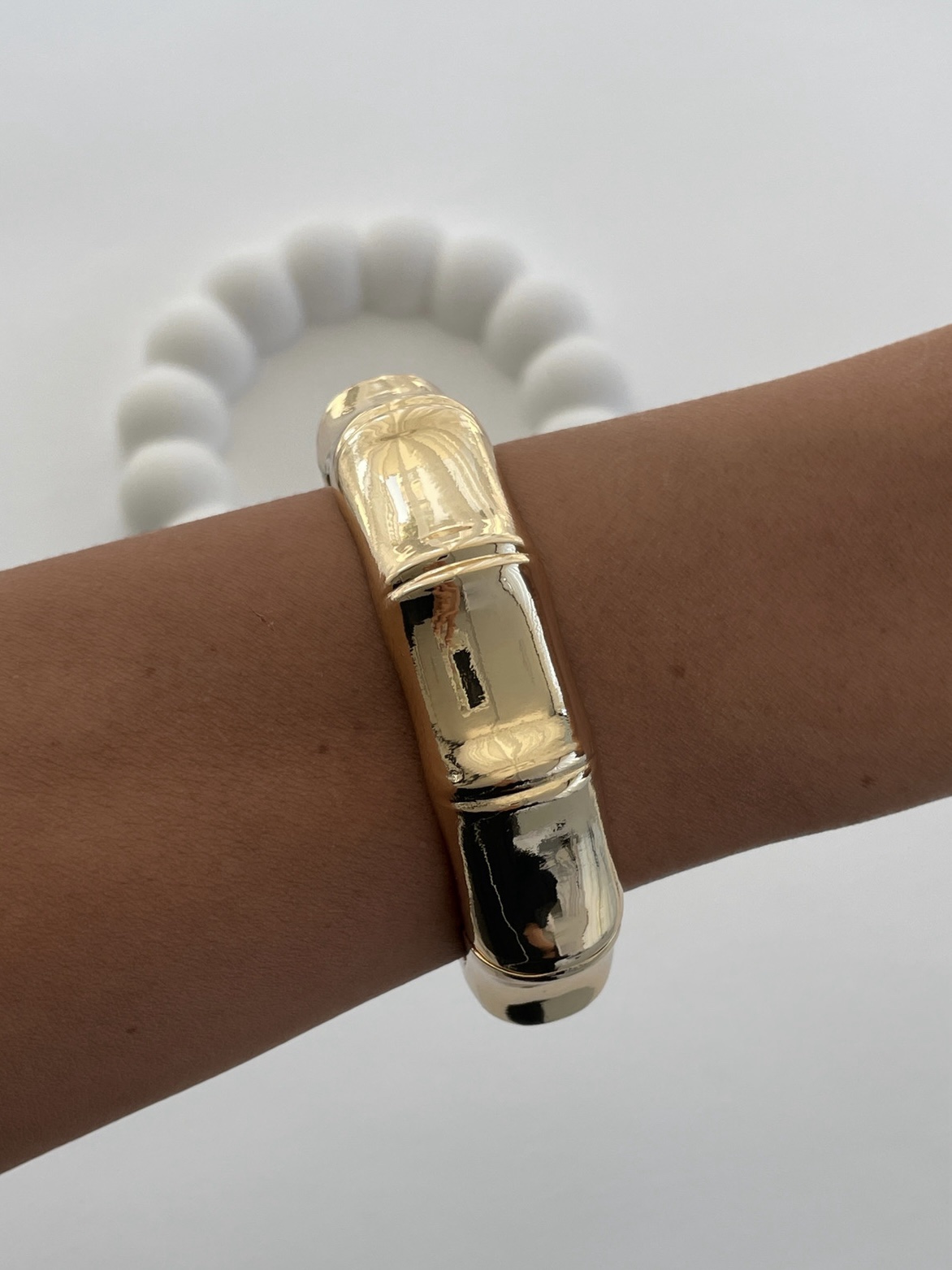 img_8109 Özel Seri Geometrik Desen Gold Kelepçe Bileklik