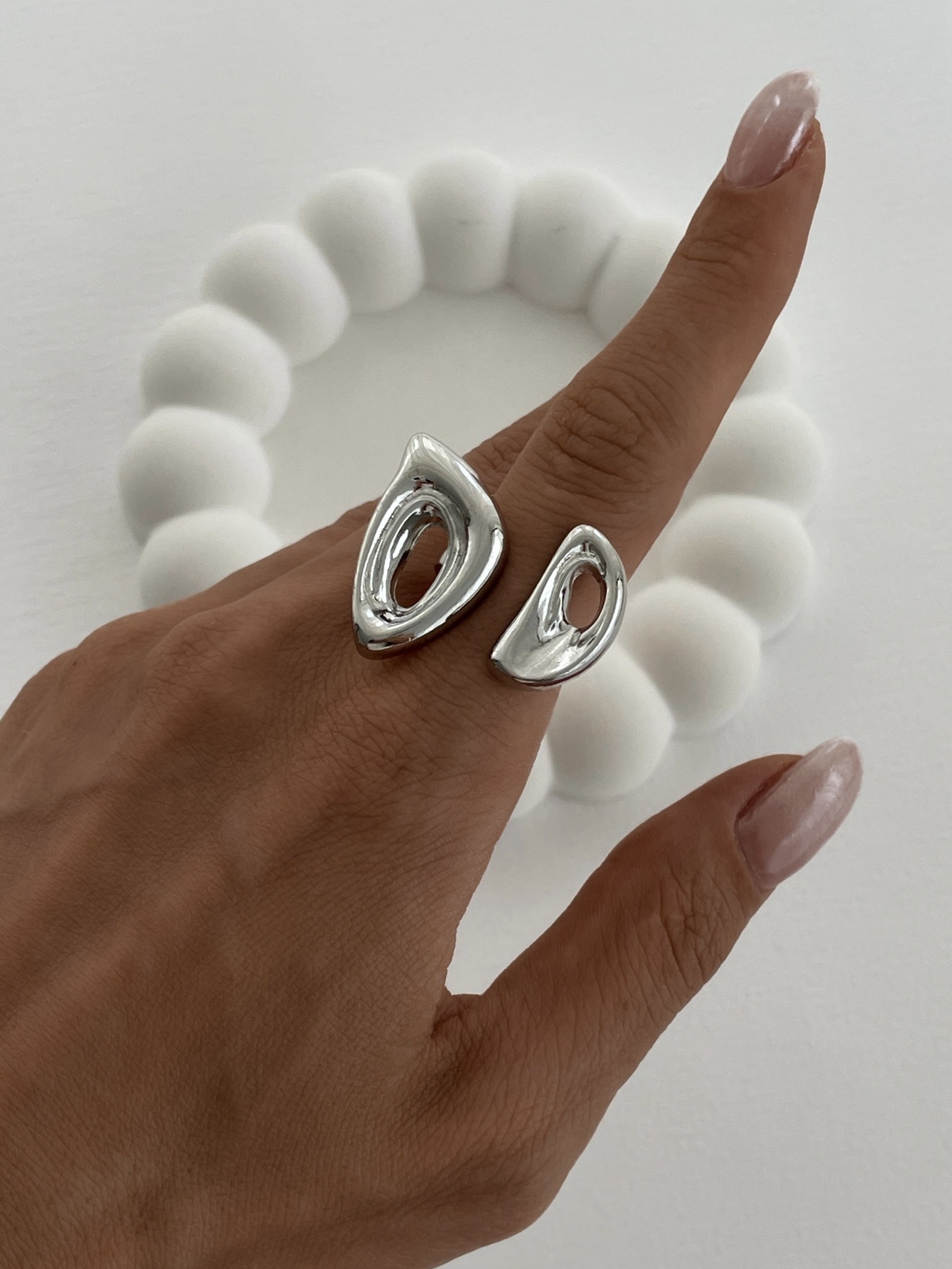 img_9778 Özel Seri Geometrik Tasarım Gümüş Ayarlanabilir Yüzük